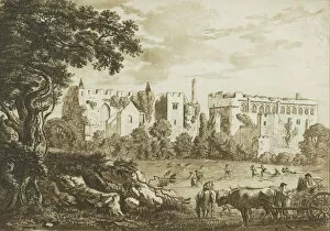 Part of the Remains of Llanphor, near Pembroke, from Twelve Views in Aquatinta