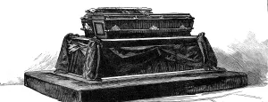 Boxes Prints: Remains of President Garfield lying in state in the Capitol