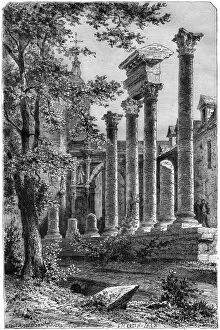 Besancon Collection: Remains of a Roman theatre at Besancon, France, 1882-1884.Artist: Smeeton