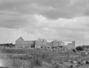 Deserted Prints: Remains of sawmill in Fullerton, Louisiana, 1937. Creator: Dorothea Lange