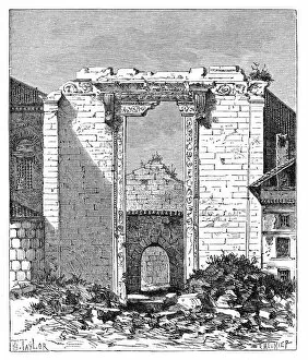 Images Dated 21st February 2008: Remains of the Temple of Augustus and Rome, Ancyra (Ankara), Turkey, 1895