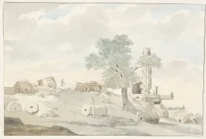Ducros Abraham Louis Rodolphe Prints: Remains of the Temple of Heracles within the walls of old Agrigento
