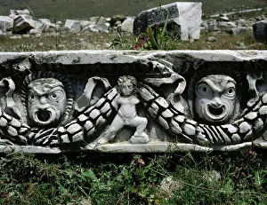 Relief Prints: Remains of the theatre frieze, built in the 2nd century