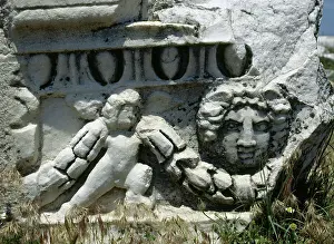 Relief Prints: Remains of the theatre frieze, built in the 2nd century