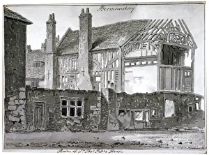 John Chessell Prints: Remains of Thomas Popes house, Mill Lane, Bermondsey, London, 1808