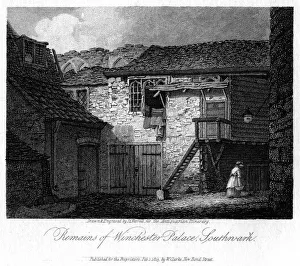 Jc Varrall Prints: Remains of Winchester Palace, Southwark, London, 19th century. Artist: JC Varrall