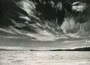 Cloud Formation Prints: Remarkable Cirrus Clouds Over The Barne Glacier