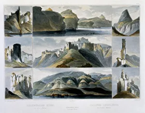 Remarkable Hills on the Upper Missouri, 1844. Artist: Friedrich Salathe