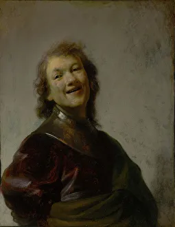 Laughter Prints: Rembrandt Laughing, about 1628. Creator: Rembrandt Harmensz van Rijn