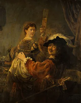 Luke Prints: Rembrandt and Saskia in the parable of the Prodigal Son