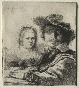 Rembrandt and his Wife Saskia, 1636. Creator: Rembrandt van Rijn (Dutch, 1606-1669)