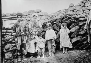Armenians Prints: Remnant of Armenian family, between c1915 and c1920. Creator: Bain News Service