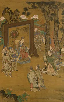 Discussion Prints: Remonstrating with the emperor, late 15th-early 16th century. Creator: Liu Jun