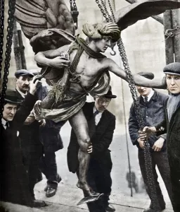 Alfred Gilbert Prints: The removal of Eros, 1925, (1938)