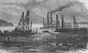 Removing Snags by Dredging, 1883