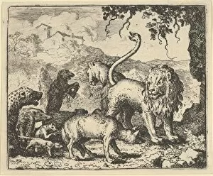Accusation Gallery: Renard is Accused by the Wolf and Several Animals, 1650-75