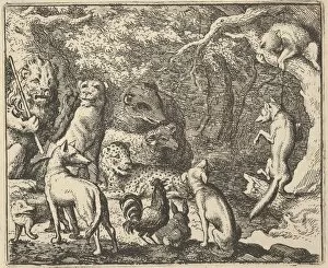 Badger Collection: Renard Asks for Confession, 1650-75. Creator: Allart van Everdingen