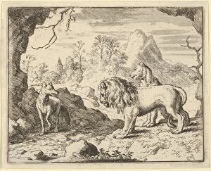 Allart Van Gallery: Renard Convinces the Lion and Lioness of Finding a Treasure His Father Stole from Them