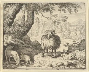 Allart Van Gallery: Renard Convinces the Rabbit to Enter His Burrow and Kills Him, 1650-75