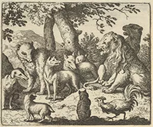 Allart Van Gallery: Renard Exonerates Himself of His Crimes Before the Lion, 1650-75