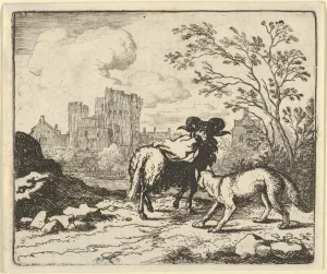 Allart Van Gallery: Renard Sends the Ram Back to the Lion with a Package Containing the Rabbits Head