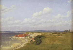 Tile Prints: Renbjærg Tileworks by Flensburg Fiord, 1830. Creator: CW Eckersberg