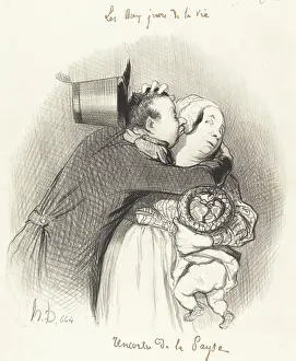 Rencontre de la payse, 1844. Creator: Honore Daumier