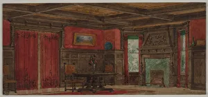 Late 19th Century Prints: Rendering for Interior Design, about 1880- 1900
