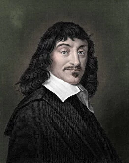 Hals Gallery: Rene Descartes, French philosopher and mathematician, 1835