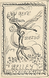 Joyful Prints: Rene Dezso, 1933. Creator: Arnold Peter Weisz-Kubincan