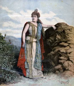 Renee Richard in the opera Sapho, 1893. Artist: Henri Meyer