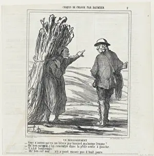 Information Prints: Un renseignement, 1864. Creator: Honore Daumier