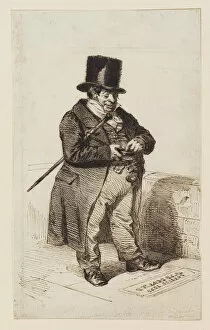 Depts Gallery: Rentier type, 1840. Creator: Grandville, Jean-Jacques (1803-1847)