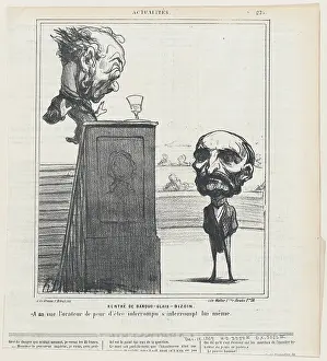Scary Prints: Rentre de Banquo-Glais-Bizoin, 1869. Creator: Honore Daumier