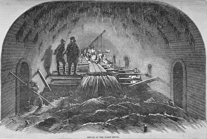 Subterranean Prints: Repair of the Fleet sewer, City of London, 1854