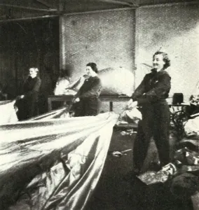 Repairing Barrage Balloons, c1943. Creator: Cecil Beaton