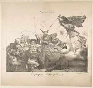 Charles Joseph Collection: Repas de Corps. Epoque Memorable de 1821, 1821. Creator: Charles Joseph Hullmandel