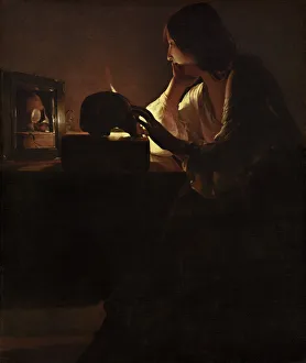 The Repentant Magdalen, c. 1635/1640. Creator: Georges de la Tour The Repentant Magdalen, c. 1635/1640. Creator: Georges de la Tour