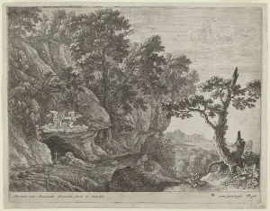 Repentant Prints: The Repentant Magdalene in a Landscape. Creator: Herman van Swanevelt