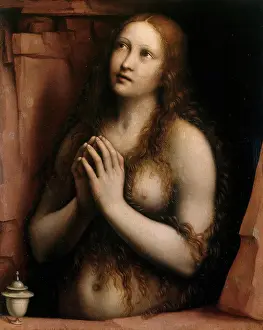 Magdalene Prints: Repentant Mary Magdalene, 1525. Creator: Giovanni Pietro Rizzoli
