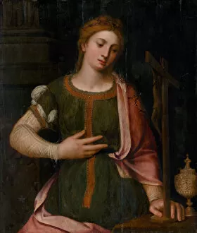 Mary Of Magdala Gallery: The Repentant Mary Magdalene, 1540. Creator: Master of Antwerp (active ca. 1520)