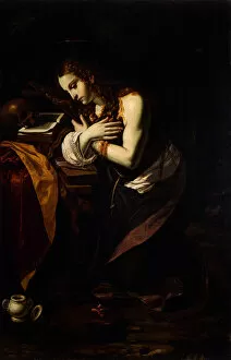 Mary Of Magdala Gallery: The Repentant Mary Magdalene, 1625-1630. Creator: Guerrieri, Giovanni Francesco (1589-1657)