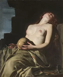 Mary Of Magdala Gallery: The Repentant Mary Magdalene, 1626-1627. Creator: Canlassi (Called Cagnacci), Guido