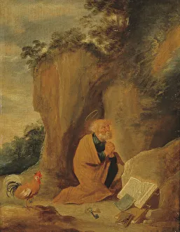 Rooster Prints: The Repentant St Peter, c17th century. Creator: Unknown