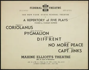 A Repertory of Five Plays, [193-]. Creator: Unknown