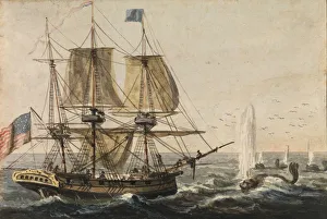 Newfoundland Prints: Replenishing the Ships Larder with Codfish off the Newfoundland Coast, 1811-ca. 1813