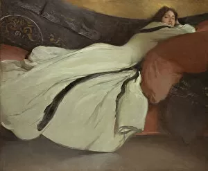 Lying Down Gallery: Repose, 1895. Creator: John White Alexander