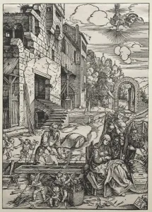 Early 16th Century Prints: The Repose in Egypt, c. 1501-1502. Creator: Albrecht Dürer (German, 1471-1528)