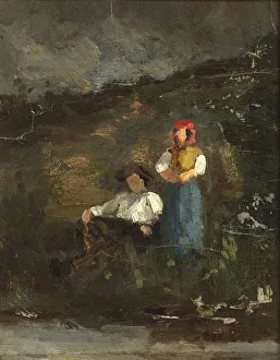 Bannister Edward Mitchell Prints: Repose, n. d. Creator: Edward Mitchell Bannister