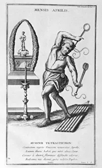 A representation of April, 1757. Artist: Bernard de Montfaucon